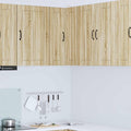 Meuble d angle mural chene Sonoma 57 x 57 x 80 cm avec portes et etageres pour rangement elegant en cuisine
