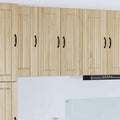 Armoire murale en chene Sonoma 30 x 31 x 80 cm composee de deux elements, rangement suspendu pour cuisine salon et salle a manger